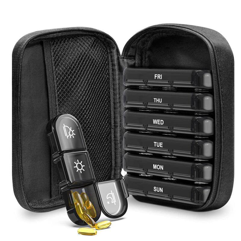 Large Weekly Pill Case Organizer 3 Times Portable Bag Pill Box