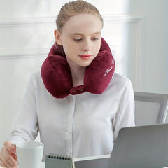 U Shape Neck Pillow Office Travel Portable Airplane Nap Pillow