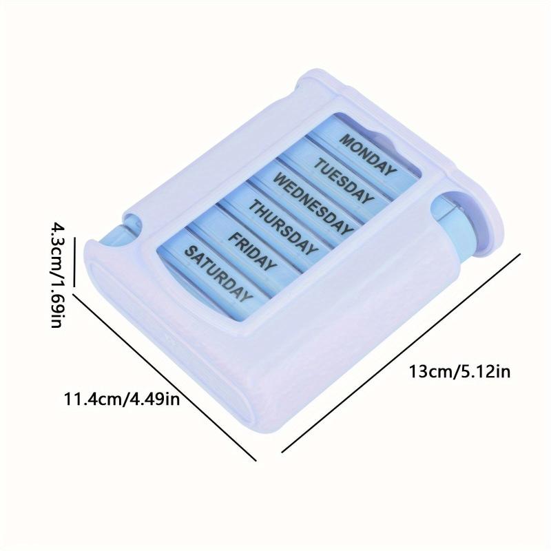 Portable Moisture-Proof Pill Box with 28 Compartments