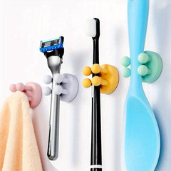 Silicone Toothbrush Razor Holders Hook Wall Door Hooks for Home Office