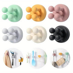 Silicone Toothbrush Razor Holders Hook Wall Door Hooks for Home Office