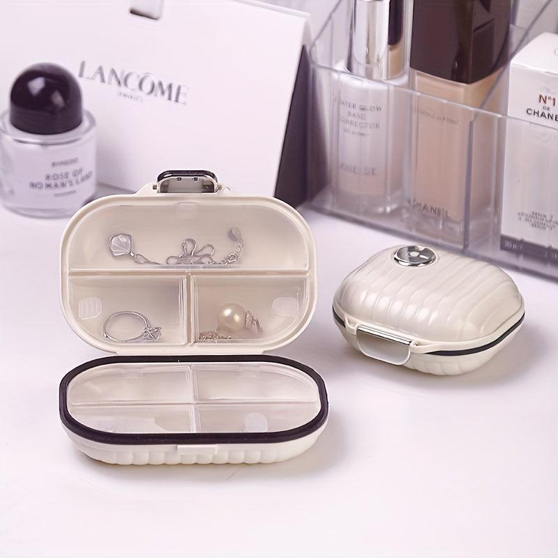 Portable Daily Pill Case 7 Compartments for Pocket Purse