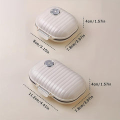 Portable Daily Pill Case 7 Compartments for Pocket Purse