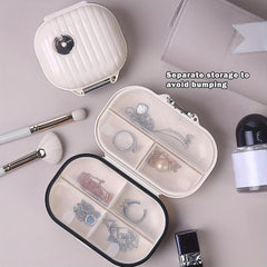 Portable Daily Pill Case 7 Compartments for Pocket Purse