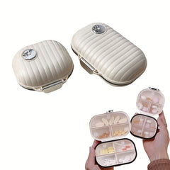 Portable Daily Pill Case 7 Compartments for Pocket Purse