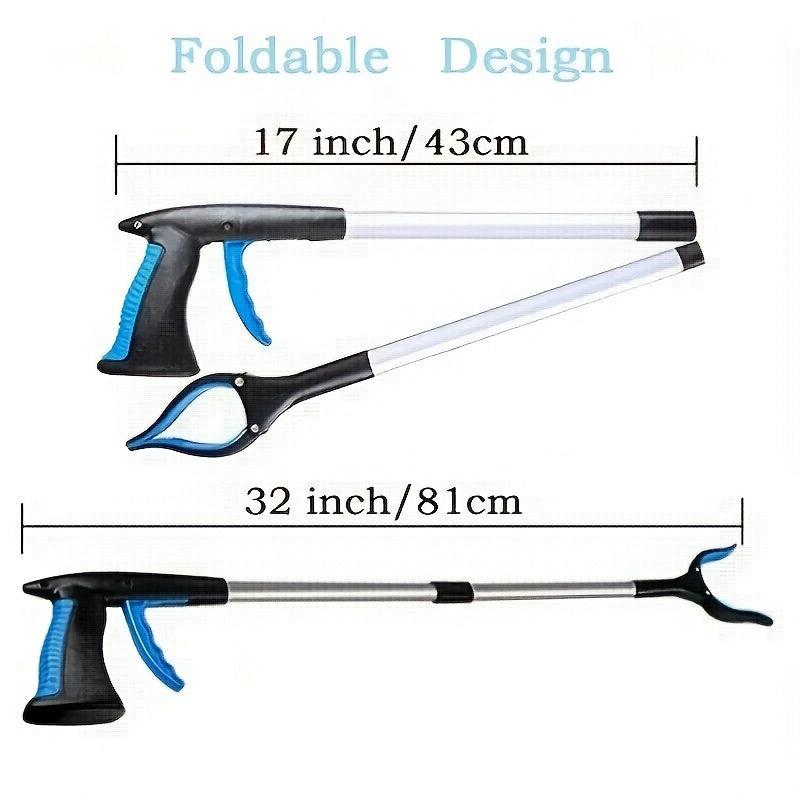 Thickened Foldable Sanitary Garbage Clip Long Handle Cleaner