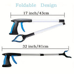 Thickened Foldable Sanitary Garbage Clip Long Handle Cleaner