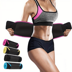 Adjustable Neoprene Waist Belt for Fitness and Body Shaping