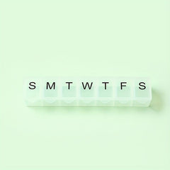 Portable Pill Organizer 7 Compartments Travel Pill Box