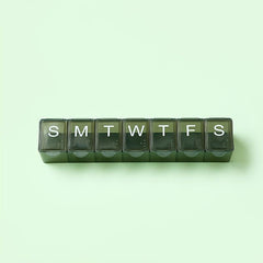 Portable Pill Organizer 7 Compartments Travel Pill Box
