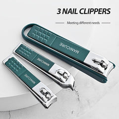 4pcs Household Nail Clipper Set High-end Pedicure Tool Set Box