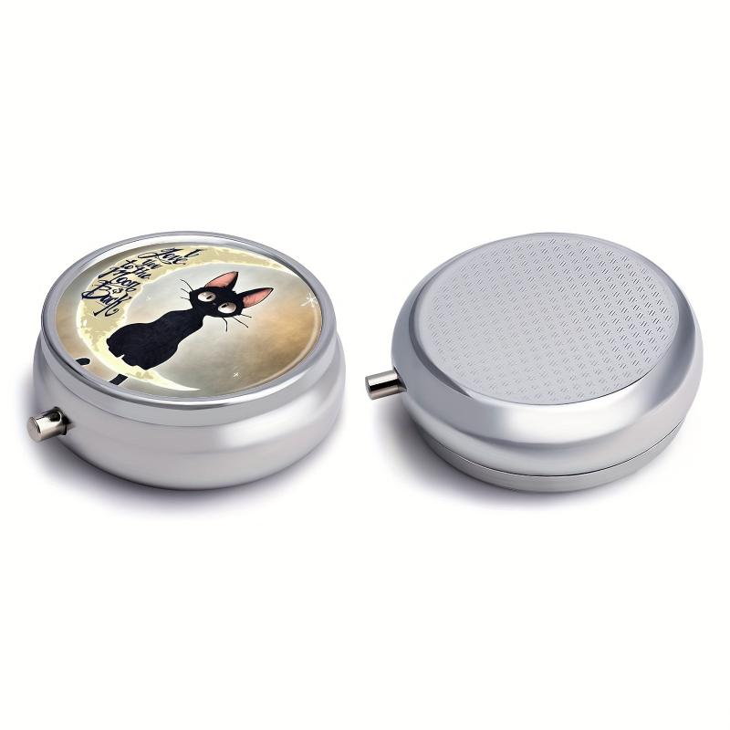 Moon Cat Pill Box 3 Compartment Mini Medicine Organizer