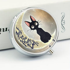 Moon Cat Pill Box 3 Compartment Mini Medicine Organizer