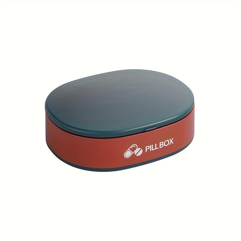 Waterproof Small Pill Box Pocket Purse 6 Compartments Pill Case