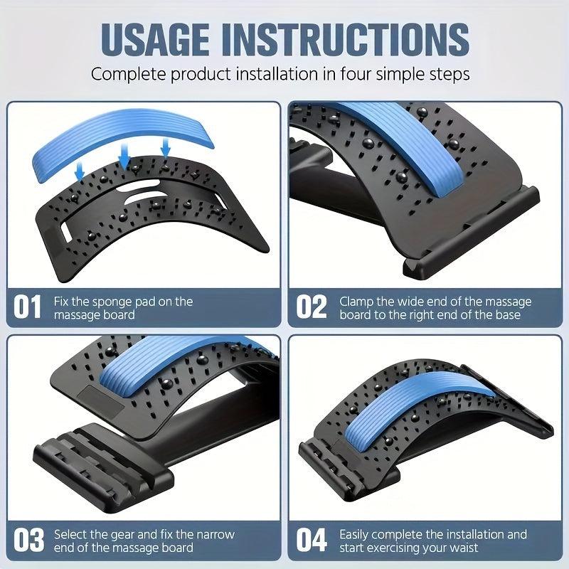 Back Stretcher 3 Levels Massage Device Decompression Board