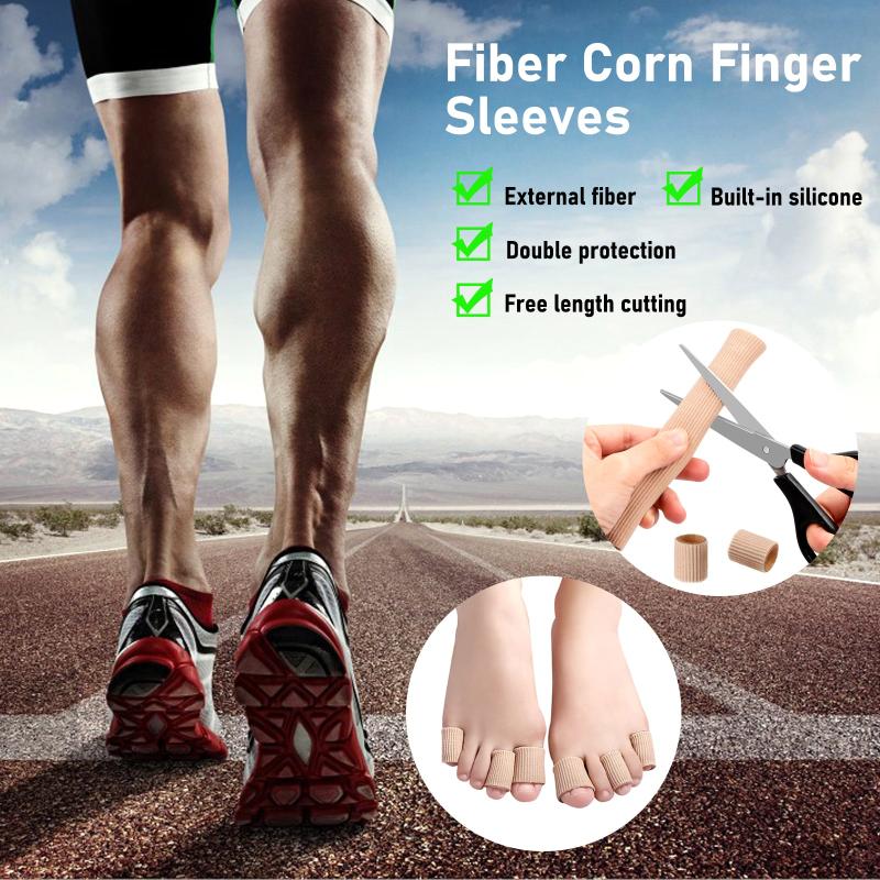 3pcs Toe Cushion Tube Gel Separator Spacer Pain Relief Women Men