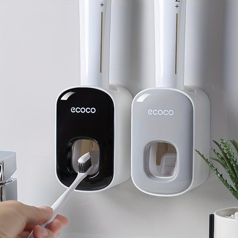 Toothbrush Holder Squeeze Toothpaste Set Wall Hanging Punch Installation