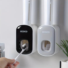 Toothbrush Holder Squeeze Toothpaste Set Wall Hanging Punch Installation