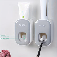 Toothbrush Holder Squeeze Toothpaste Set Wall Hanging Punch Installation