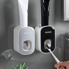 Toothbrush Holder Squeeze Toothpaste Set Wall Hanging Punch Installation