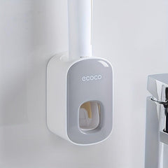 Toothbrush Holder Squeeze Toothpaste Set Wall Hanging Punch Installation