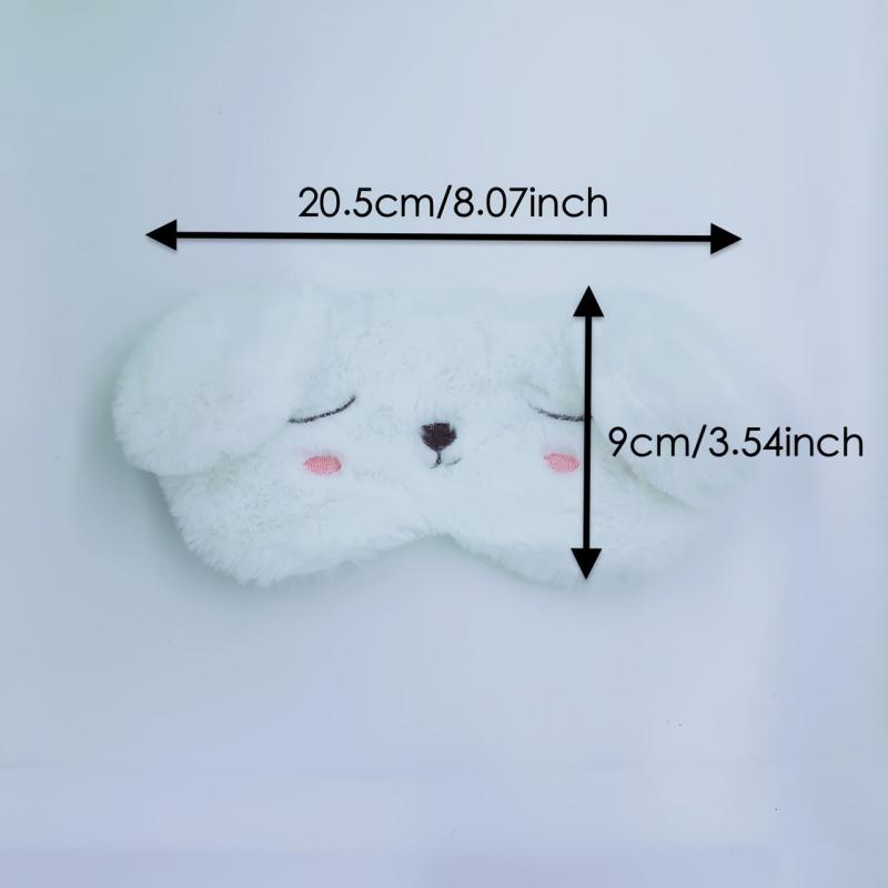 Plush Big Dog Eye Mask for Sleep Travel Nap