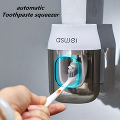 Automatic Toothpaste Dispenser & Wall Holder Set