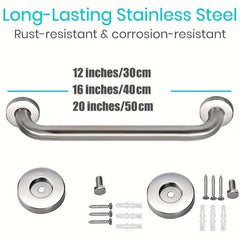 Bathroom Safety Grab Bar Handle Shower Rail Anti Slip Grip Elderly Disabled