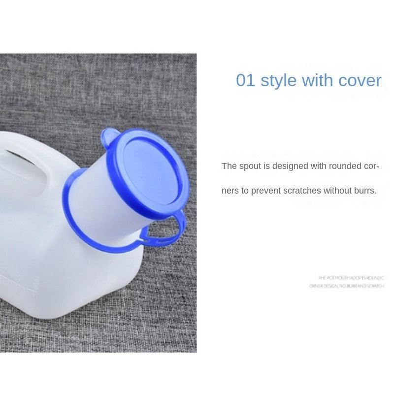 Medical Unisex Urinal 1000mL w/ Interface & Lid for Car Camping Travel