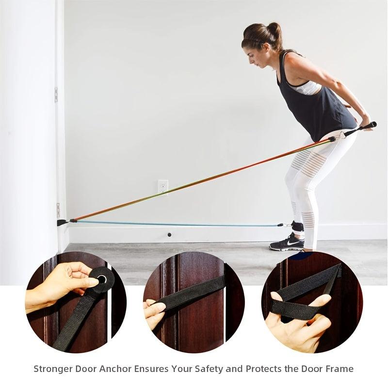 11pcs Resistance Band Set Fitness Equipment with Door Anchor