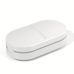 Pill Cutter & Portable Tablet Dispenser for Travel, Office & Home