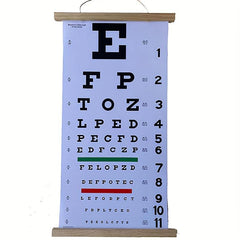 PVC Waterproof Snellen Eye Chart for Clinic and Home Use