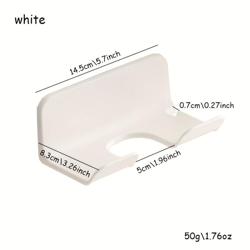Hair Dryer Rack Toilet Shelf Bathroom Wall Mounted