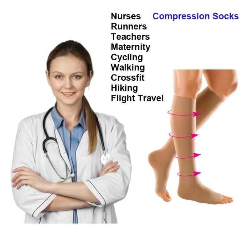 2 Pairs Women's Compression Socks for Varicose Veins