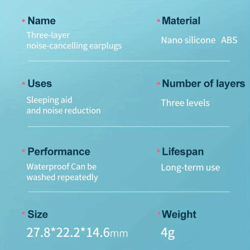 Waterproof Sleeping Earplugs Noise Reduction