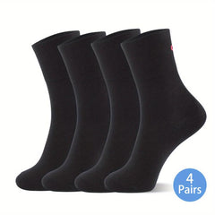 4 Pairs Diabetic Ankle Socks Wide Thin Seamless Toe