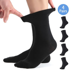 4 Pairs Diabetic Ankle Socks Wide Thin Seamless Toe