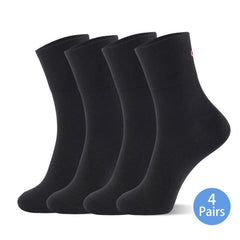 4 Pairs Diabetic Ankle Socks Wide Thin Seamless Toe