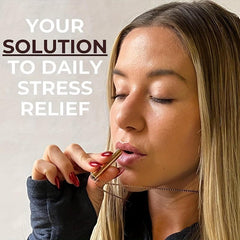 Stainless Steel Anxiety Necklace Mindful Breathing Stress Relief Tool