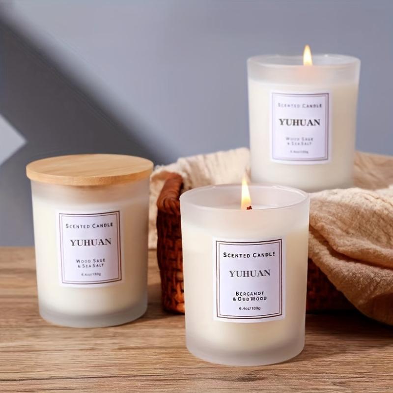Smokeless Aromatherapy Candle Glass Cup Holiday Gift