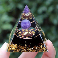 Twelve Constellations Orgone Pyramid Healing Crystal