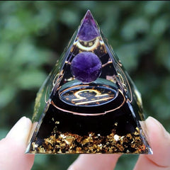 Twelve Constellations Orgone Pyramid Healing Crystal