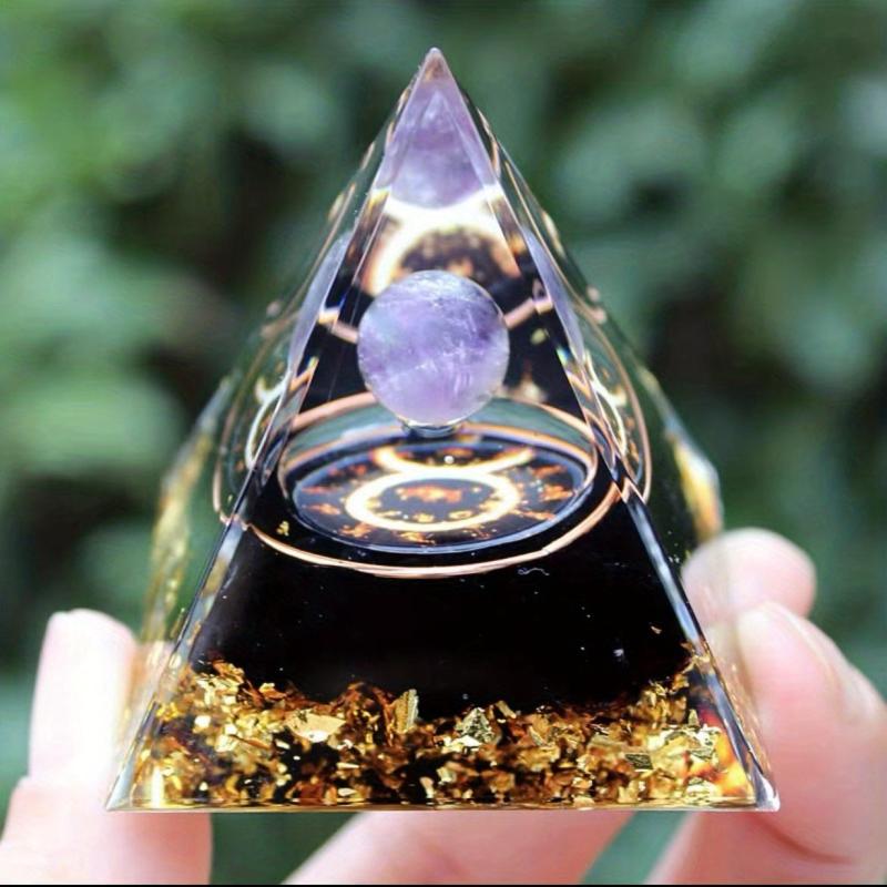 Twelve Constellations Orgone Pyramid Healing Crystal