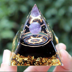 Twelve Constellations Orgone Pyramid Healing Crystal