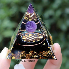 Twelve Constellations Orgone Pyramid Healing Crystal