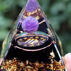 Twelve Constellations Orgone Pyramid Healing Crystal