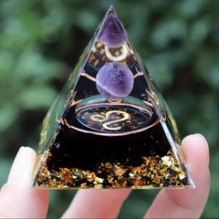 Twelve Constellations Orgone Pyramid Healing Crystal