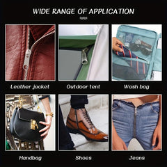 8pcs Metal Zipper Silder Nylon Zips Jacket Bag Purse Pockets Repair