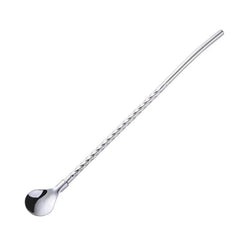 Stainless Steel Straws with Spoon Stirring Spoons