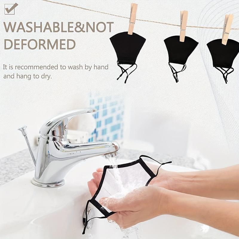 10 Pack Reusable Breathable Cloth Face Mask With Nose Wire And Filter Pocket